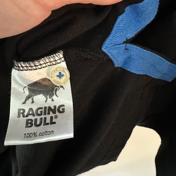 Black Raging Bull XXL Men's Polo Shirt 100% Cotton Rare in the US! - Picture 7 of 8